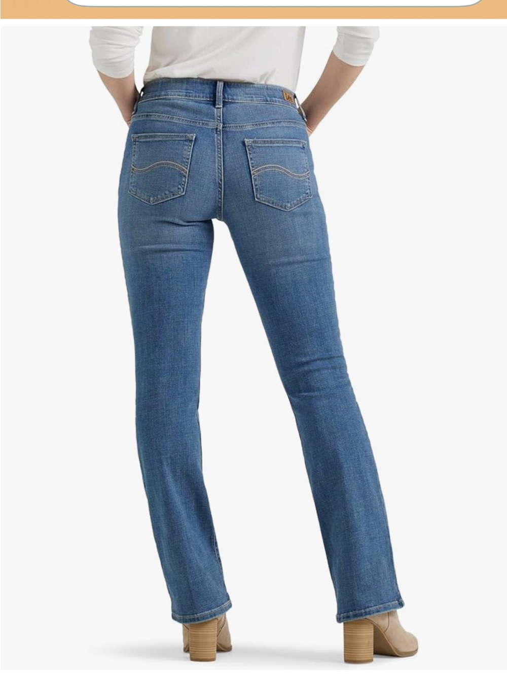 Lee Women's Boot Cut Jeans in Medium Blue